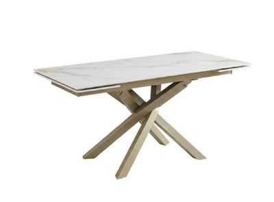 Musa JIMMY | Tavolo allungabile in ceramica Calacatta Gold Lucido