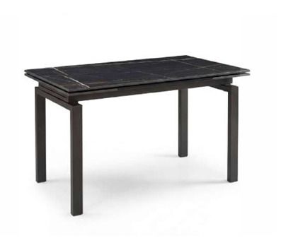 Musa PHILOSOPHY | Tavolo allungabile in ceramica Sahara nero opaco