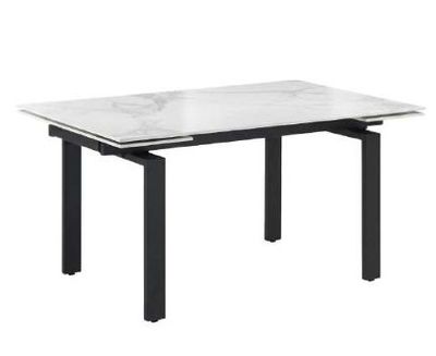 Musa PHILOSOPHY | Tavolo allungabile in ceramica Calacatta Silver lucido