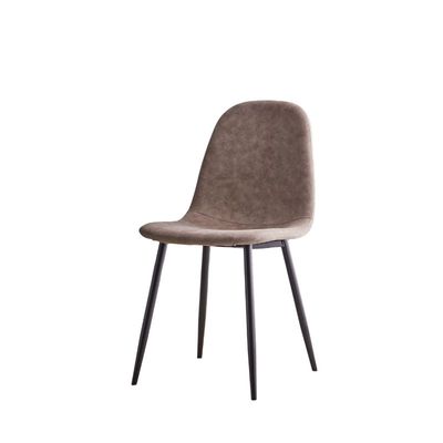 Poltroncina Musa Home Collection KETTY tortora, vista frontale a tre quarti