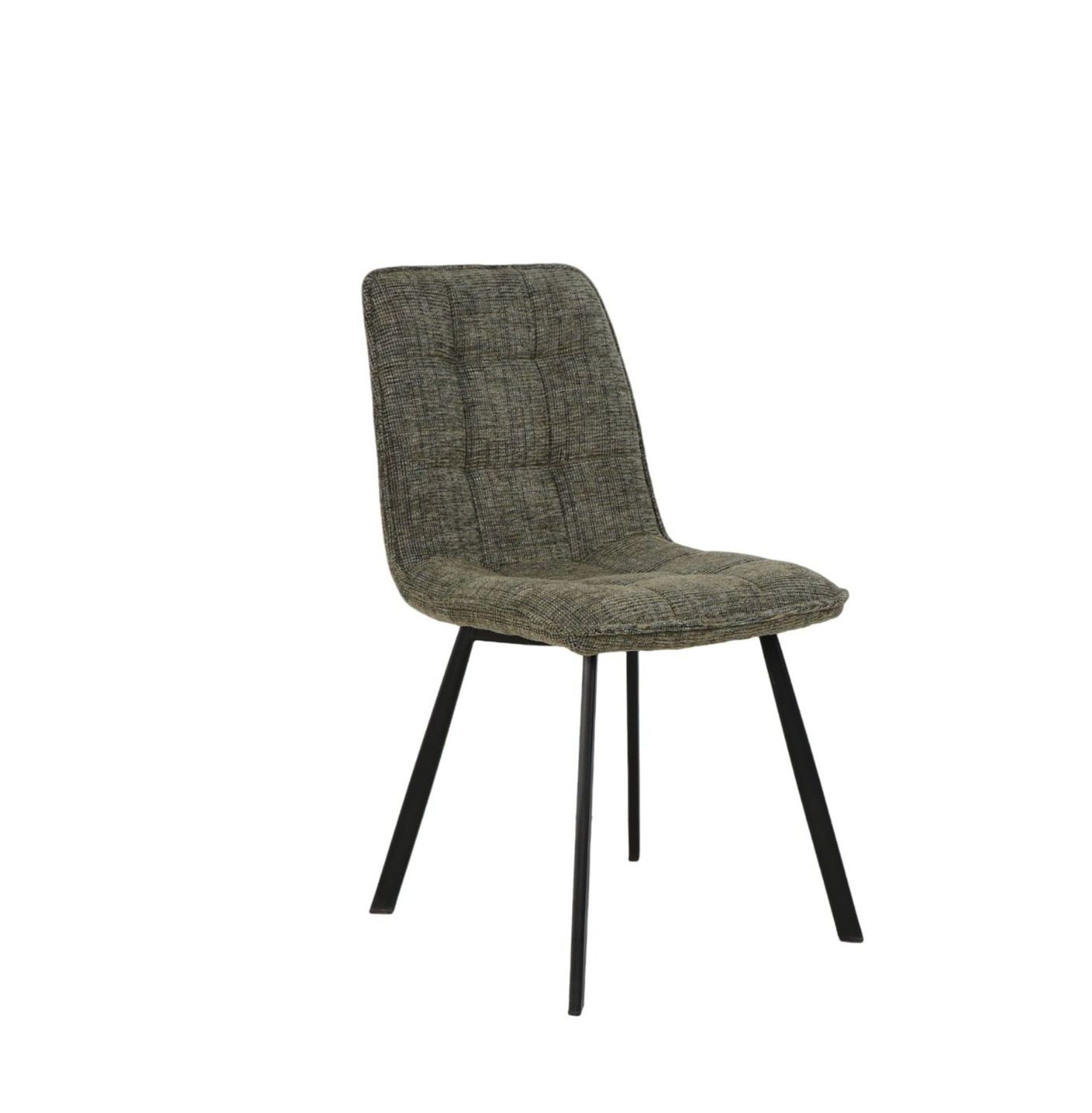 Poltroncina Luna Musa Home Collection in tessuto verde, vista frontale