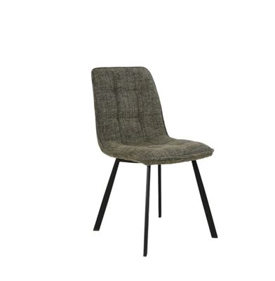 Poltroncina Luna Musa Home Collection in tessuto verde, vista frontale