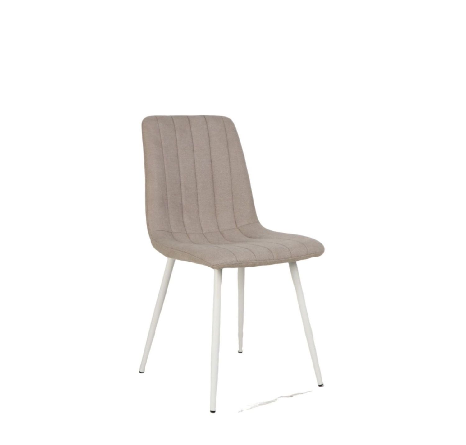 Poltroncina Musa Home Collection MADDY tortora con trapuntatura verticale
