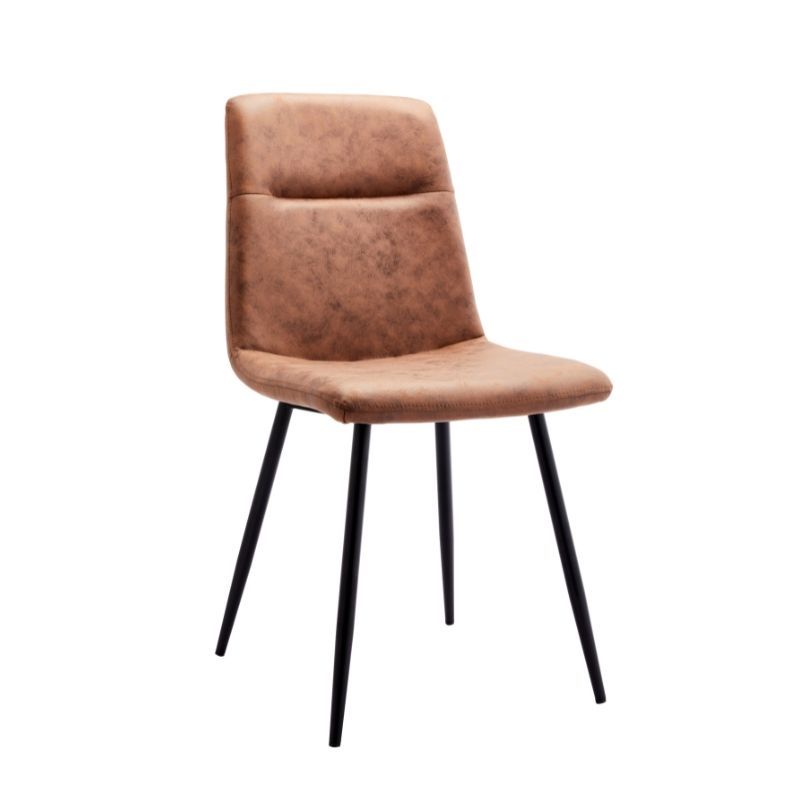 Poltroncina Musa Home Collection Musa RAVID marrone, vista frontale a tre quarti