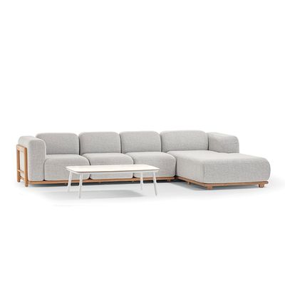 Grattoni RULE TEAK SET| Set Poltrone con Divano e Tavolino