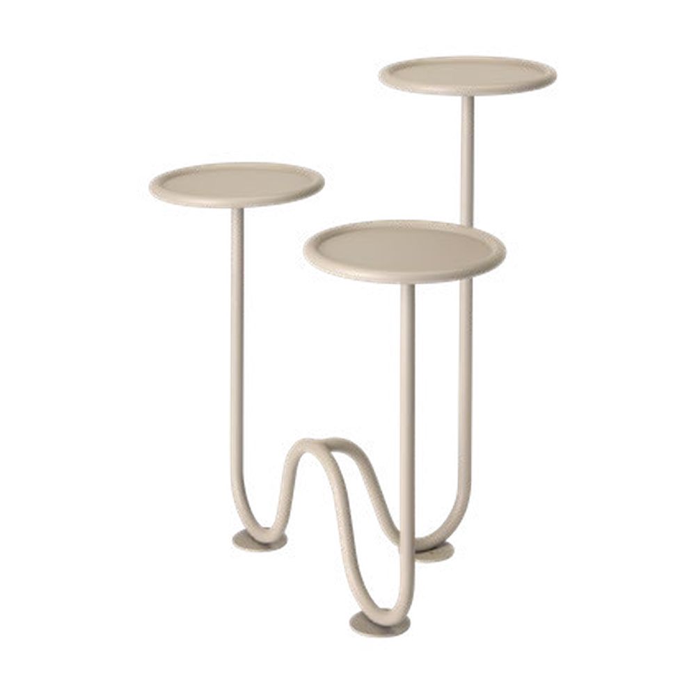 SCAB Design Mimosa art. 2956 portapianta da terra beige con tre supporti arrotondati
