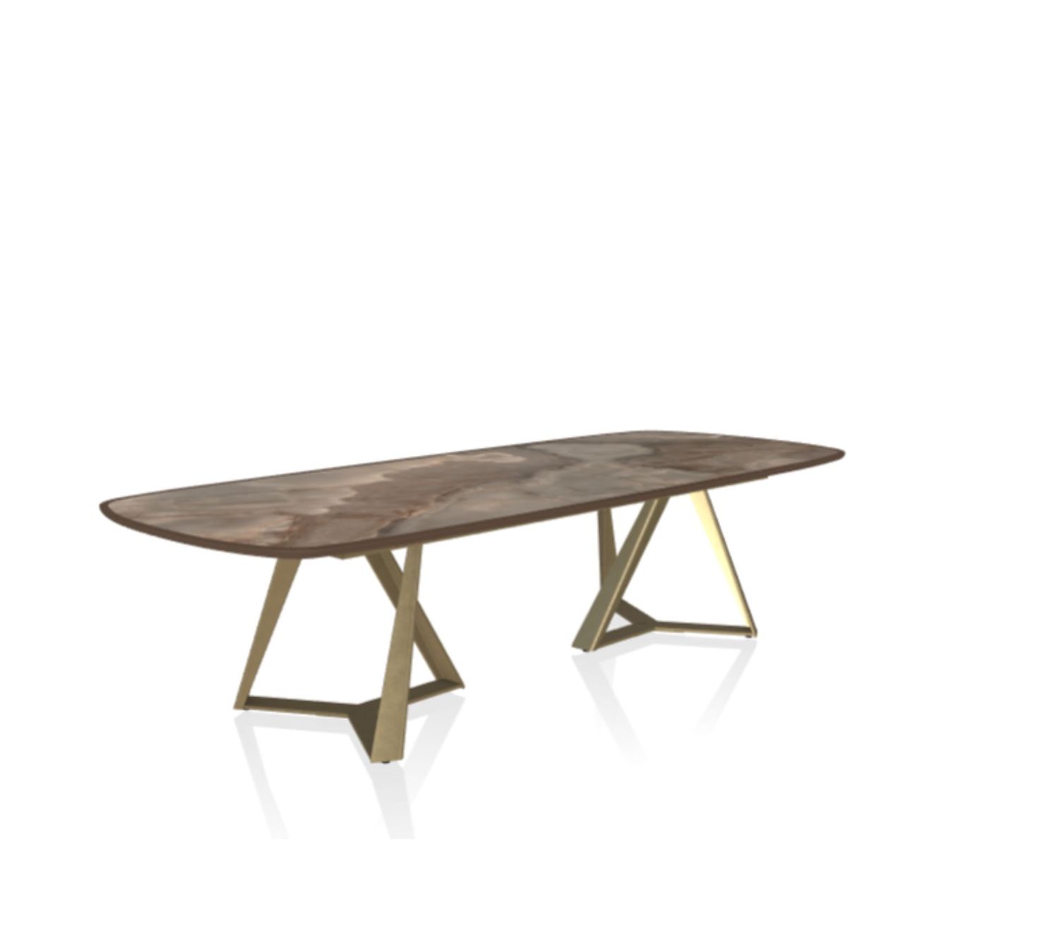 Tavolo fisso Bontempi MILLENNIUM XXL TOP ELITE con piano e struttura geometrica