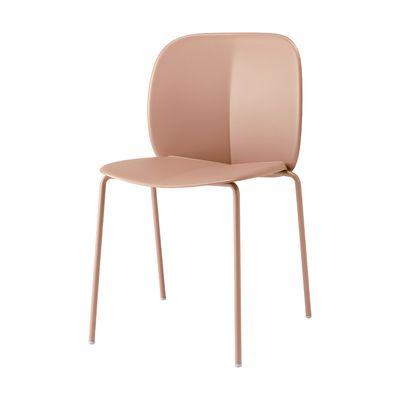 Sedia SCAB Design Mentha in tecnopolimero, vista frontale su sfondo bianco