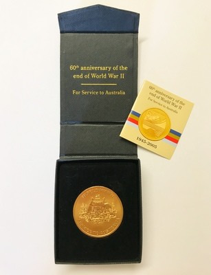 60th Anniversary of the end of World War II 1945-2005 - For Service to Australia
