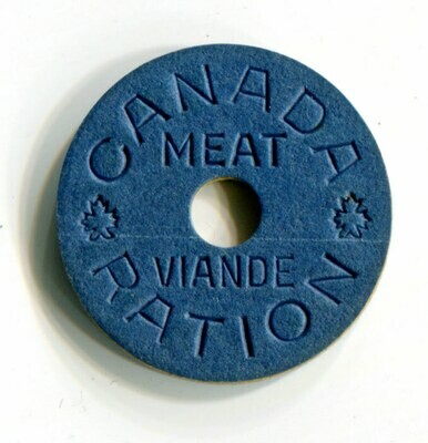 Canada WWII meat ration token