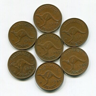 Australia Pennies 1939 – 1945