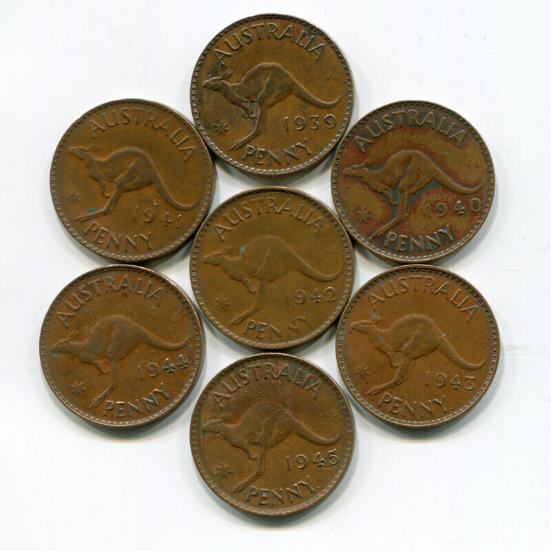 Australia Pennies 1939 - 1945