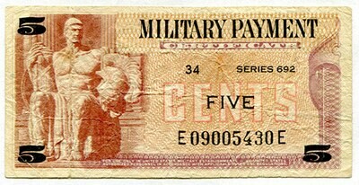 MPC Series 692 5 Cents