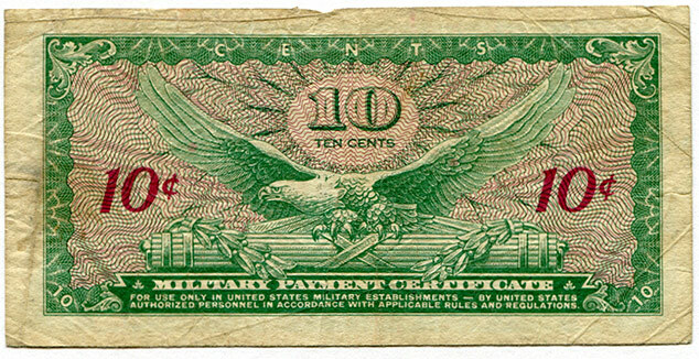 MPC Series 641 Vietnam 10 Cents
