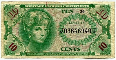 MPC Series 641 Vietnam 10 Cents