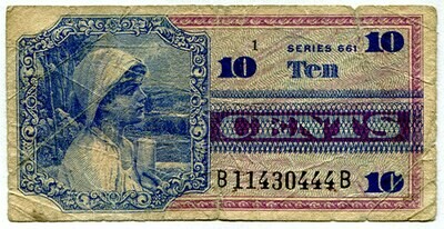 MPC Series 661 Vietnam 10 Cents