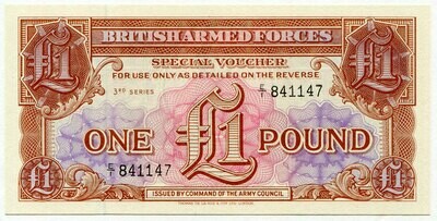 British Armed Forces 1 pound 3rd Series