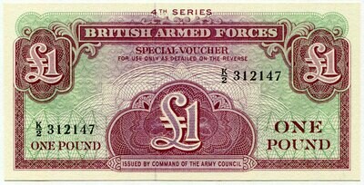 British Armed Forces 1 pound 4th Series