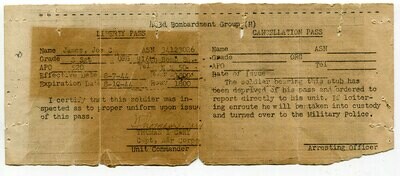 Liberty Pass 1944 - 483 Bombardment Group (H)