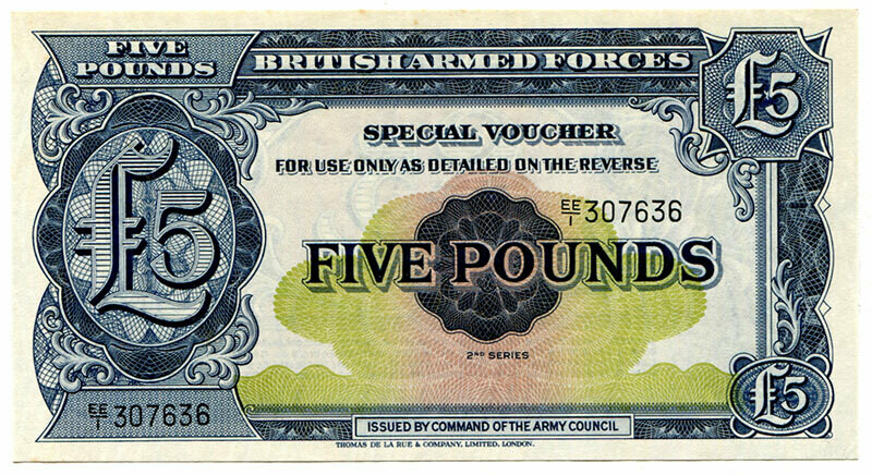 British Armed Forces 5 pounds 2nd Series