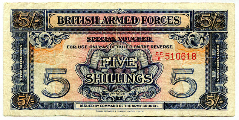 British Armed Forces 5 shillings 2nd Series