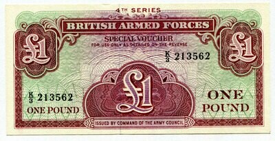 British Armed Forces 1 pound 4th series