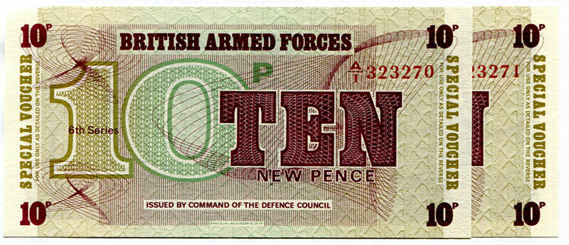 British Armed Forces 10 New Pence 6th Series