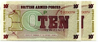 British Armed Forces 10 New Pence 6th Series