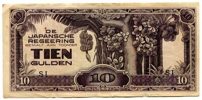 Netherlands East Indies 10 Gulden SI