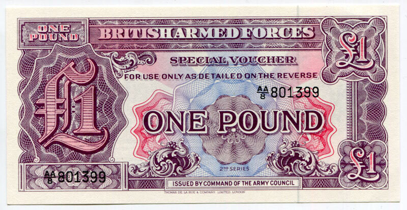 British Armed Forces 1 pound