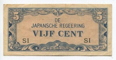 Netherlands East Indies 5 Cent SI