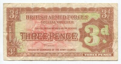 British Armed Forces 3 Pence 2nd Series