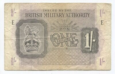British Military Authority 1 Shilling E