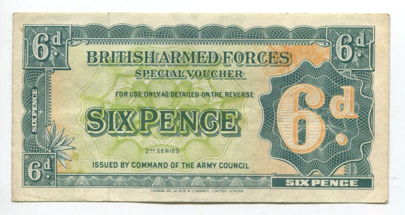 British Armed Forces 6 Pence 2nd Series