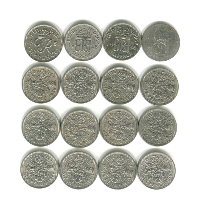 6 Pence - back