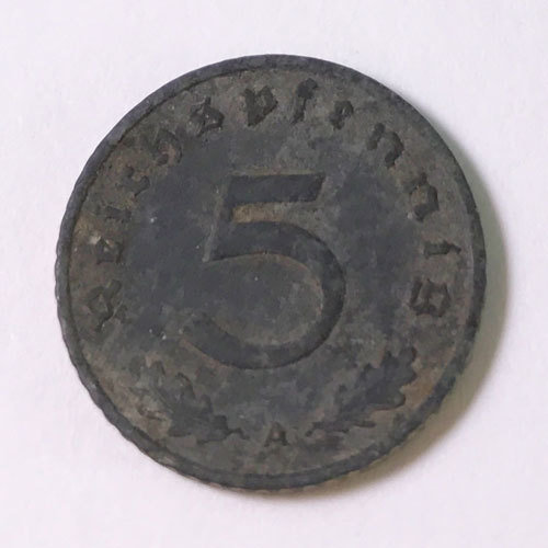 5 Reichspfennig  (World War II German coin) 1940