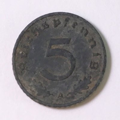 5 Reichspfennig  (World War II German coin) 1940