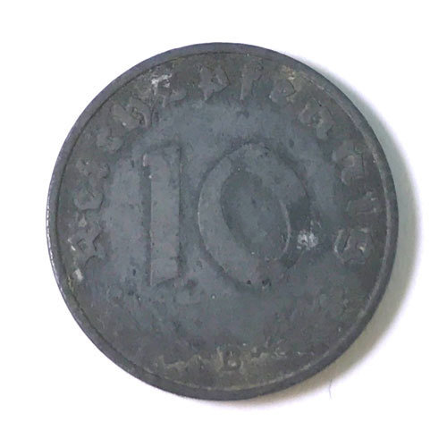 10 Reichspfennig  (World War II German coin) 1940