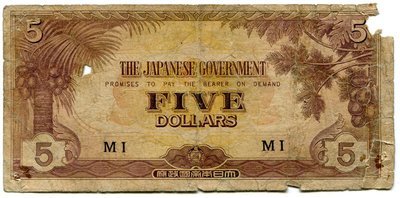 Malaya 5 Dollars MI