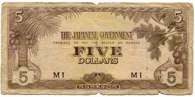 Malaya 5 Dollars MI