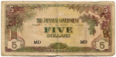 Malaya 5 Dollars MD