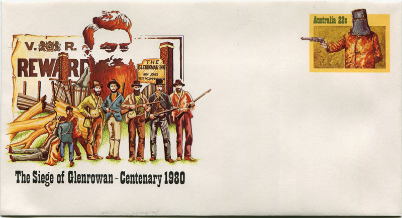 The Siege Of Glenrowan Pre-Paid Envelope​ Cover Unused