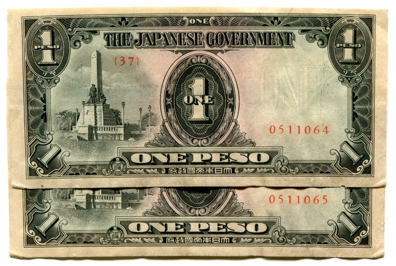 Philippines 1 Peso Block 37 Consecutive Pair