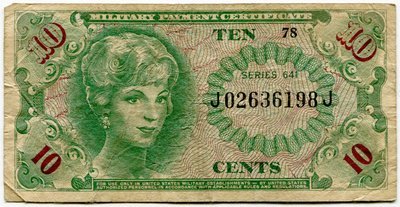 MPC Series 641 Vietnam 10 Cents