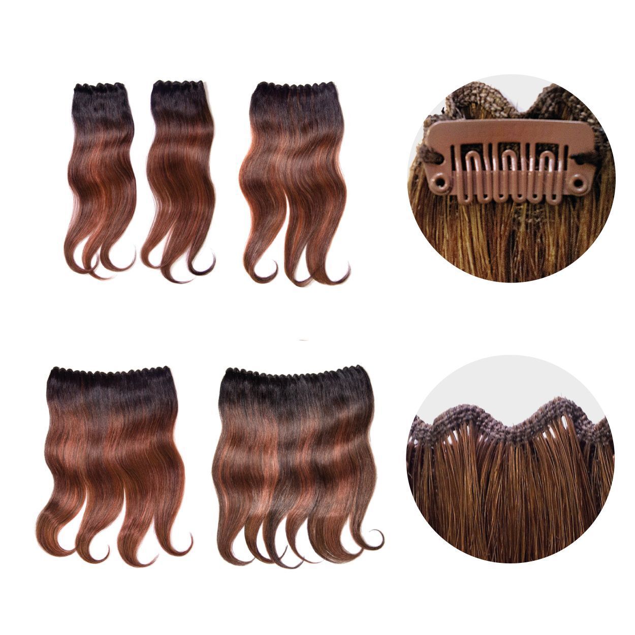 Clip-in Weft Set Human Hair