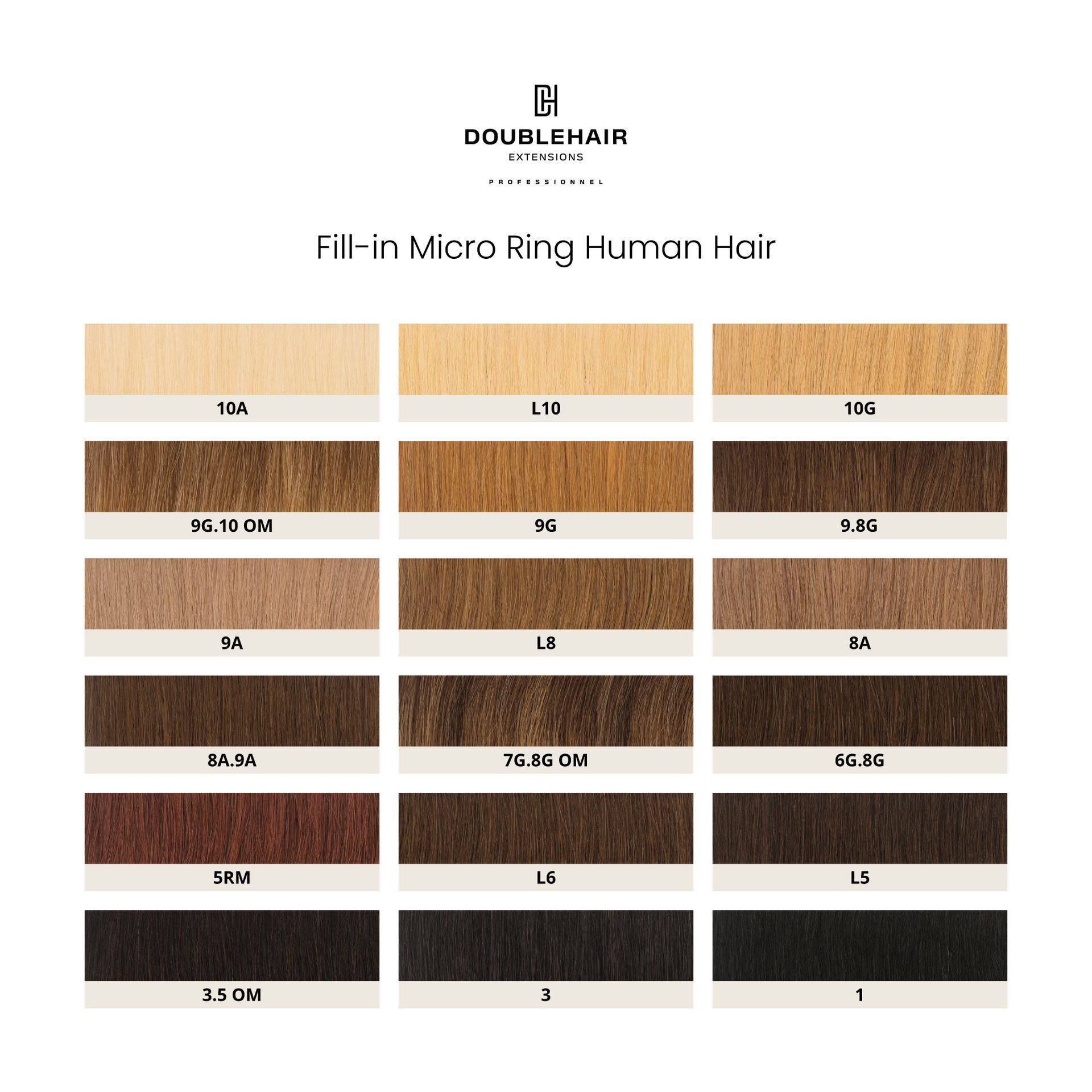 Fill-in Micro Ring Extensions Human Hair