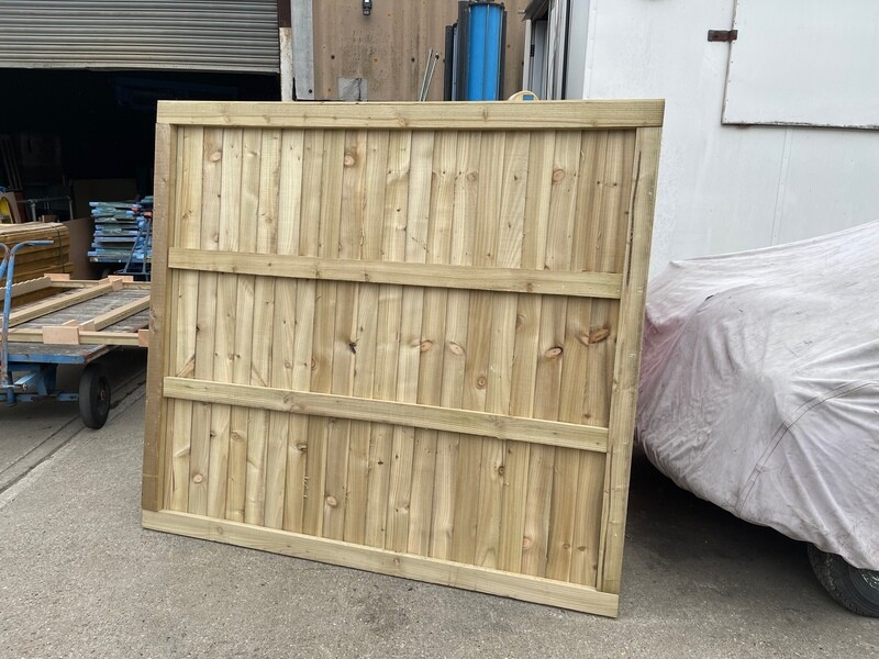 Featheredge Fence Panels - Framed