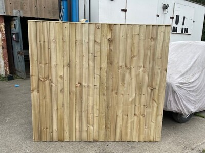 Close Board Feather Edge Fence Panels