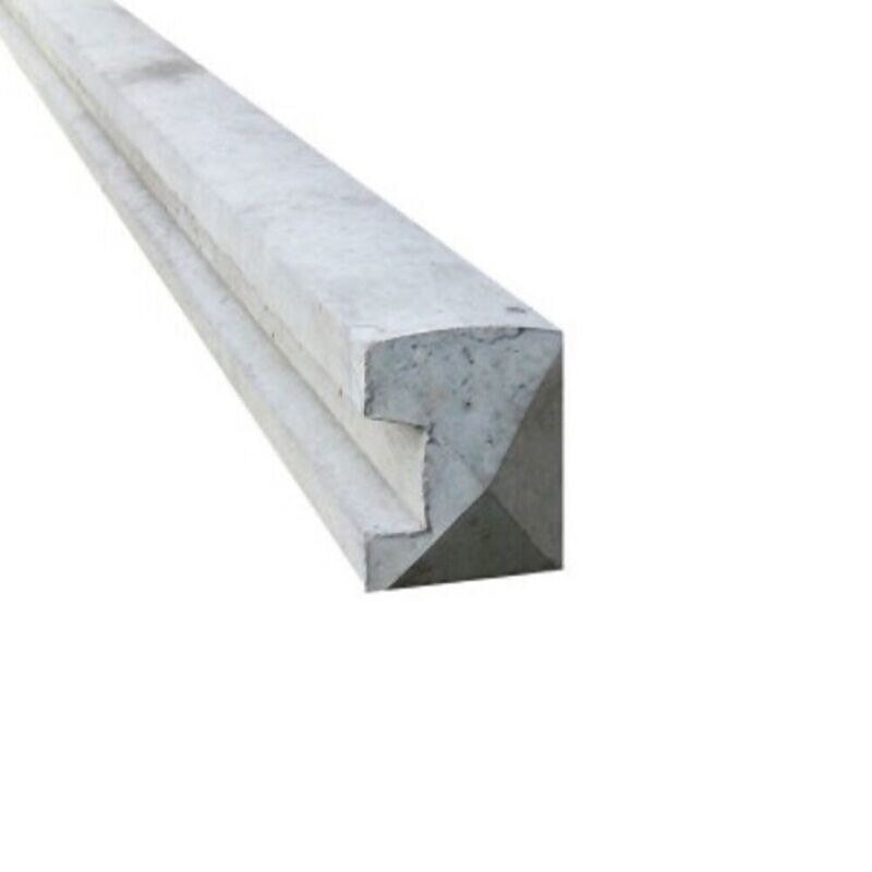 Slotted reinforced concrete fence end posts
