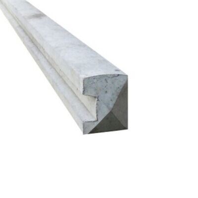 Slotted reinforced concrete fence end posts